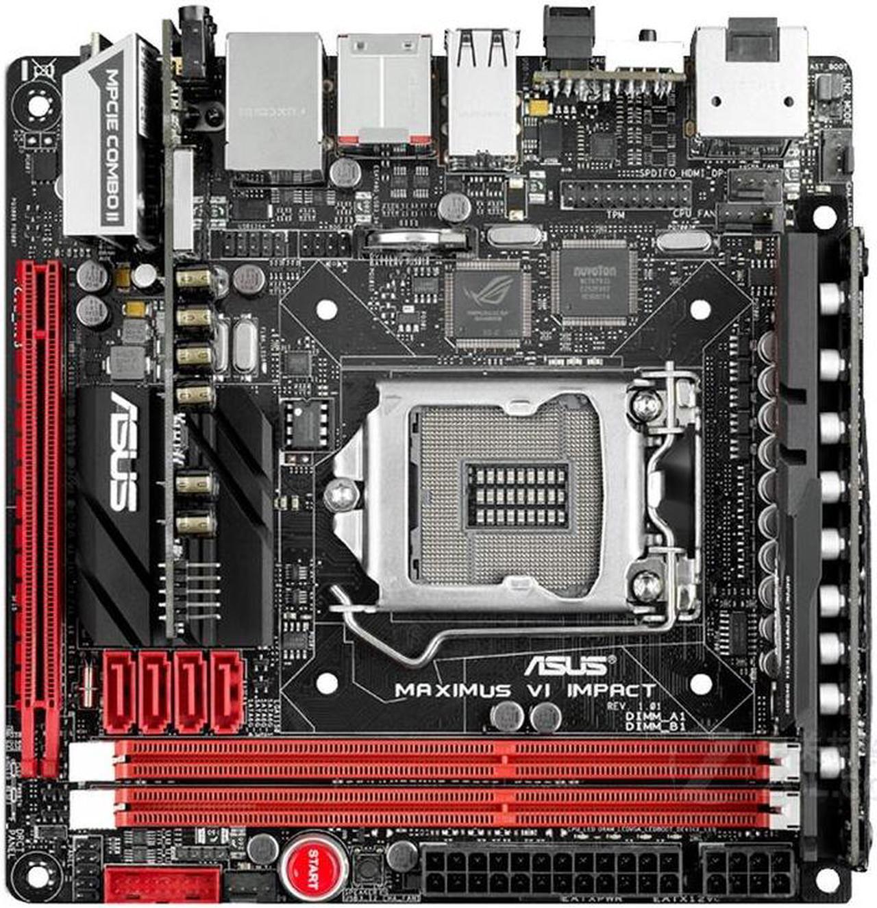 Main image of ASUS Maximus VI Impact LGA 1150 DDR3 32GB Mini-ITX Motherboard