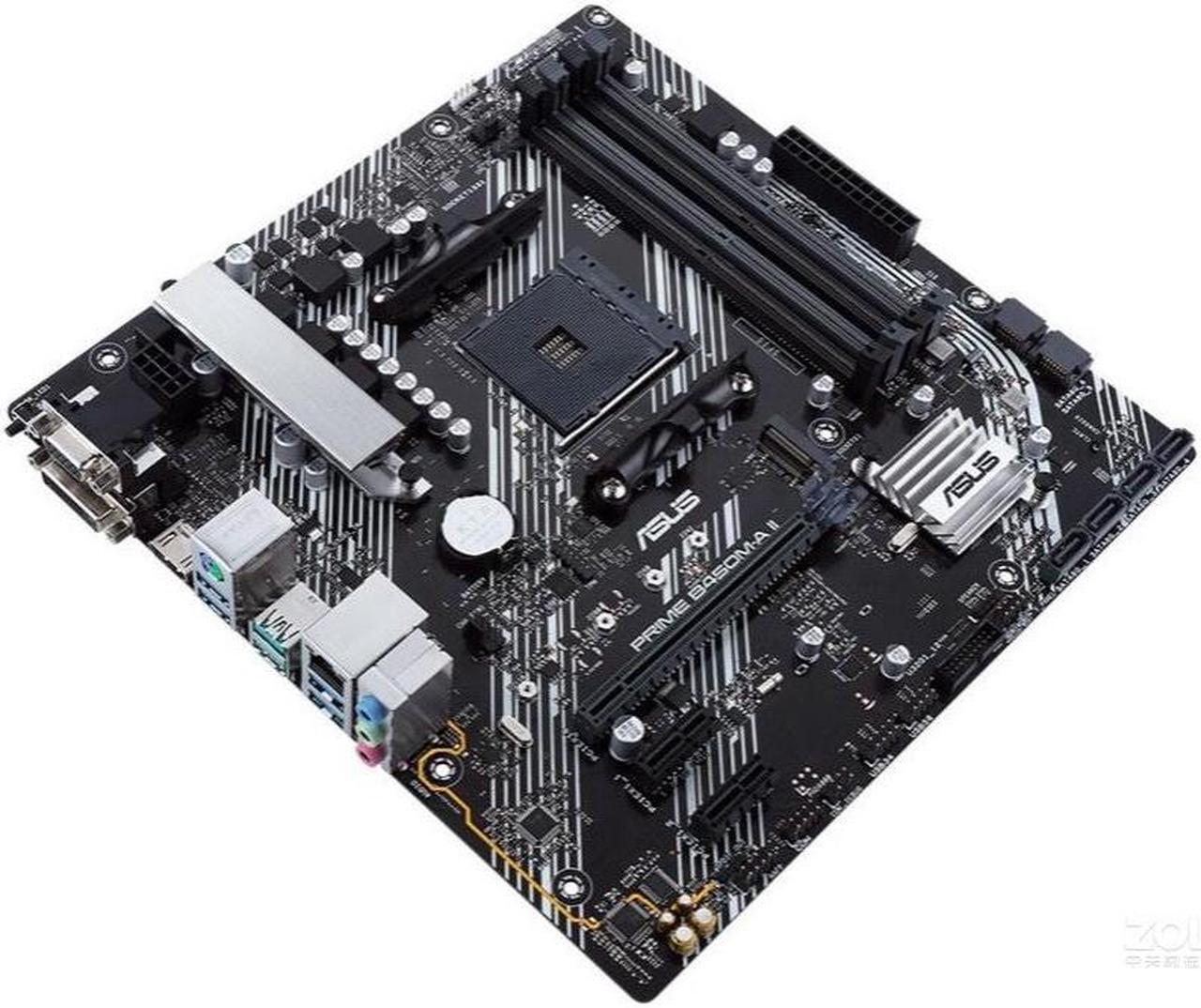 Alt view image 2 of 5 - ASUS PRIME B450M-A II Socket AM4 DDR4 128GB Micro ATX Motherboard