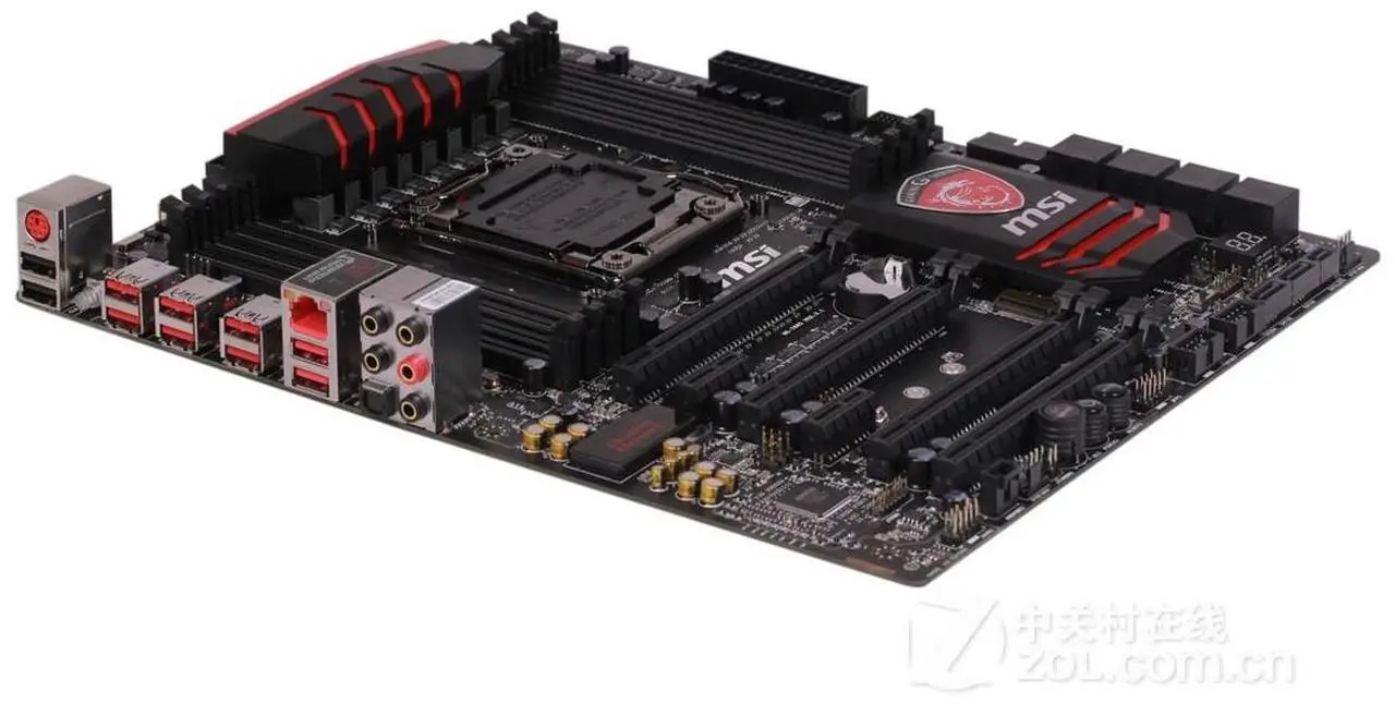 Alt view image 4 of 4 - MSI X99S GAMING 7 Intel X99 LGA 2011-3 DDR4 128GB ATX Motherboard