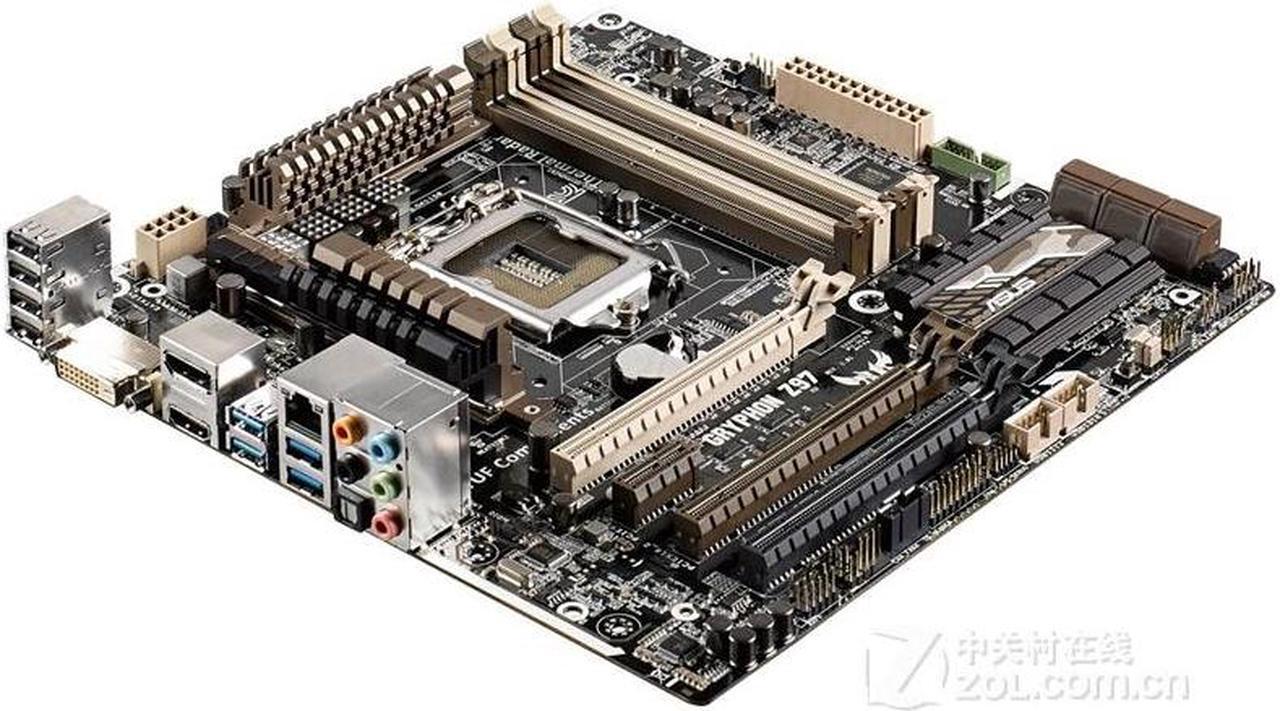 Alt view image 2 of 3 - ASUS GRYPHON Z97 LGA 1150 DDR3 32GB Micro ATX Motherboard
