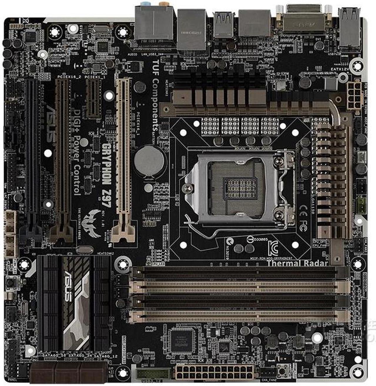 Main image of ASUS GRYPHON Z97 LGA 1150 DDR3 32GB Micro ATX Motherboard