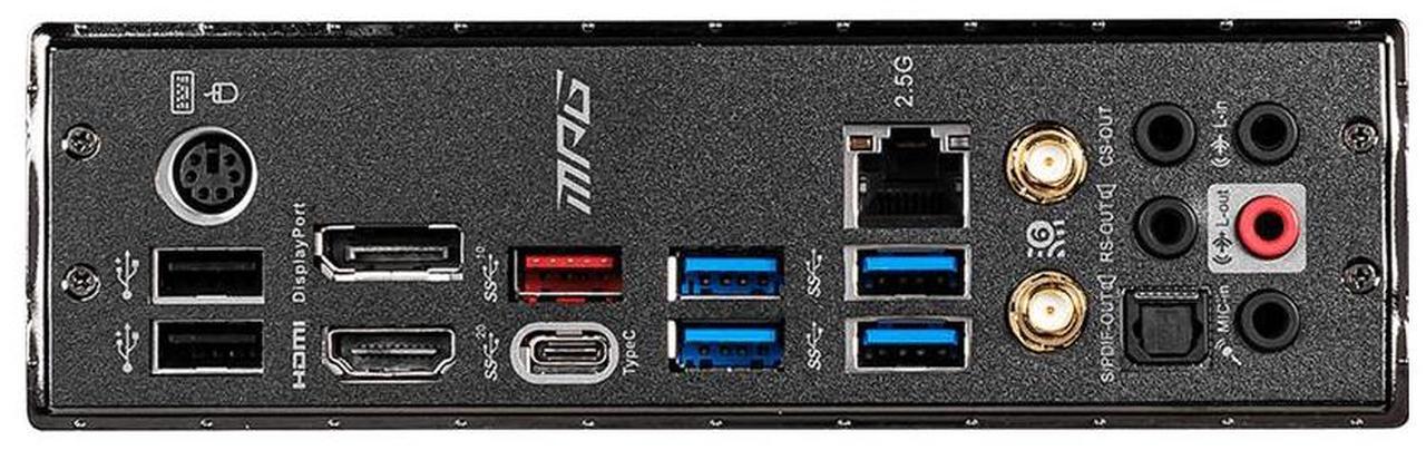 Alt view image 5 of 5 - MSI MPG Z490 GAMING EDGE WIFI LGA 1200 Intel Z490 SATA 6Gb/s ATX Intel Motherboard