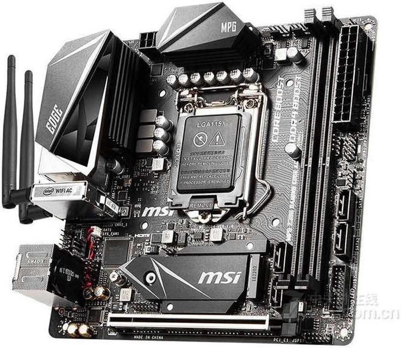 Main image of MSI MPG Z390I GAMING EDGE AC Intel Z390 LGA 1151 DDR4 64GB Mini-ITX Motherboard