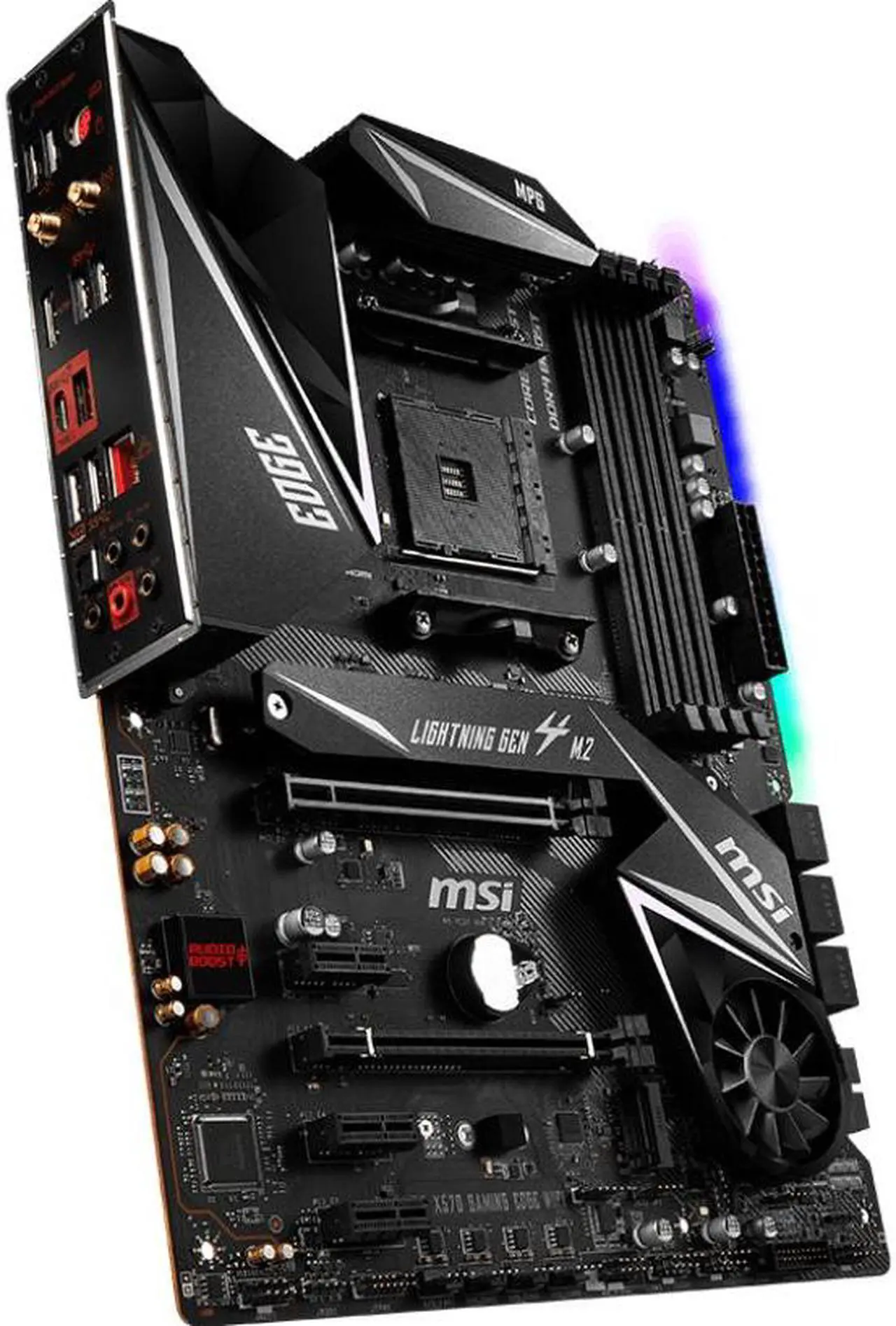 Alt view image 4 of 5 - MSI MPG X570 GAMING EDGE WIFI Gaming Motherboard AMD AM4 SATA 6Gb/s M.2 USB 3.2 Gen 2 HDMI ATX