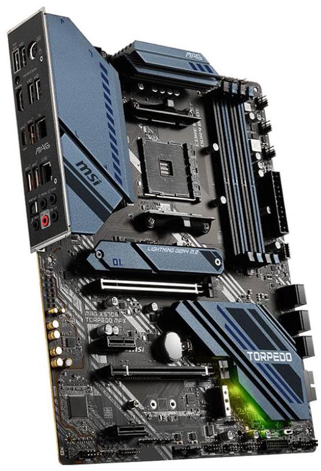 Alt view image 3 of 4 - MSI MAG X570S TORPEDO MAX AMD X570 Socket AM4 DDR4 128GB ATX Motherboard