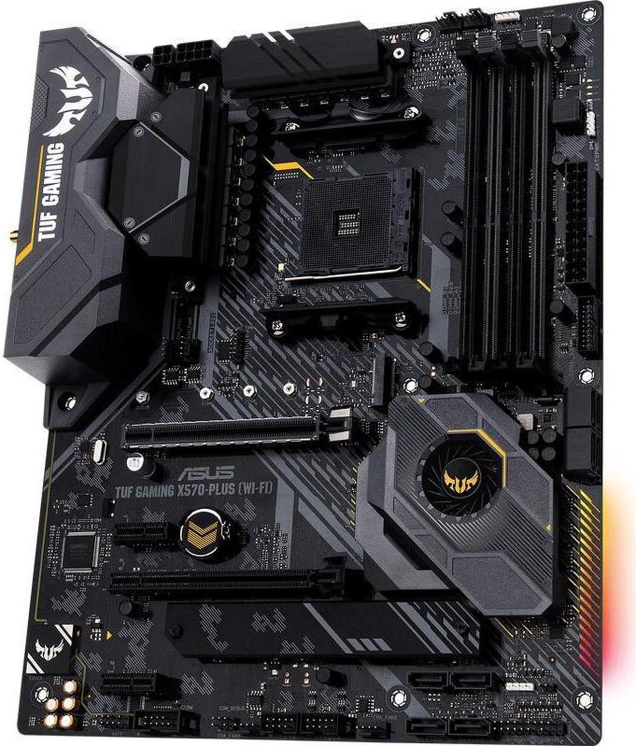Alt view image 3 of 5 - ASUS TUF GAMING X570-PLUS (WI-FI) Socket AM4 DDR4 128GB ATX Motherboard