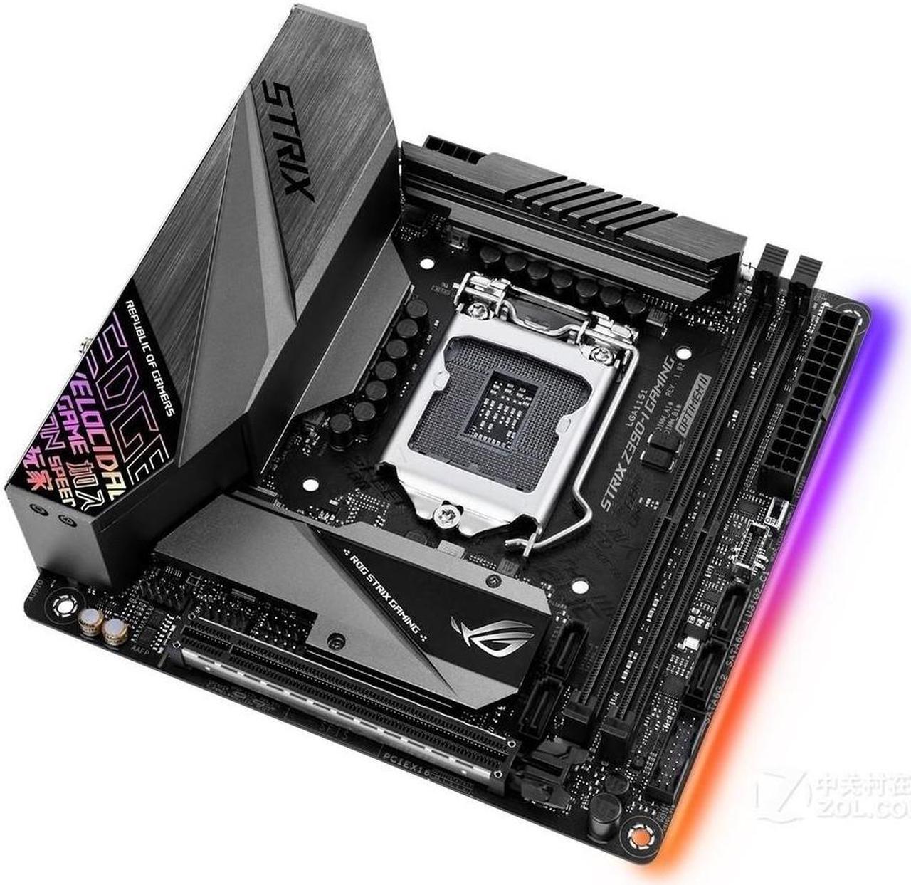 Alt view image 3 of 5 - ASUS ROG STRIX Z390-I GAMING LGA 1151 DDR4 64GB Mini-ITX Motherboard