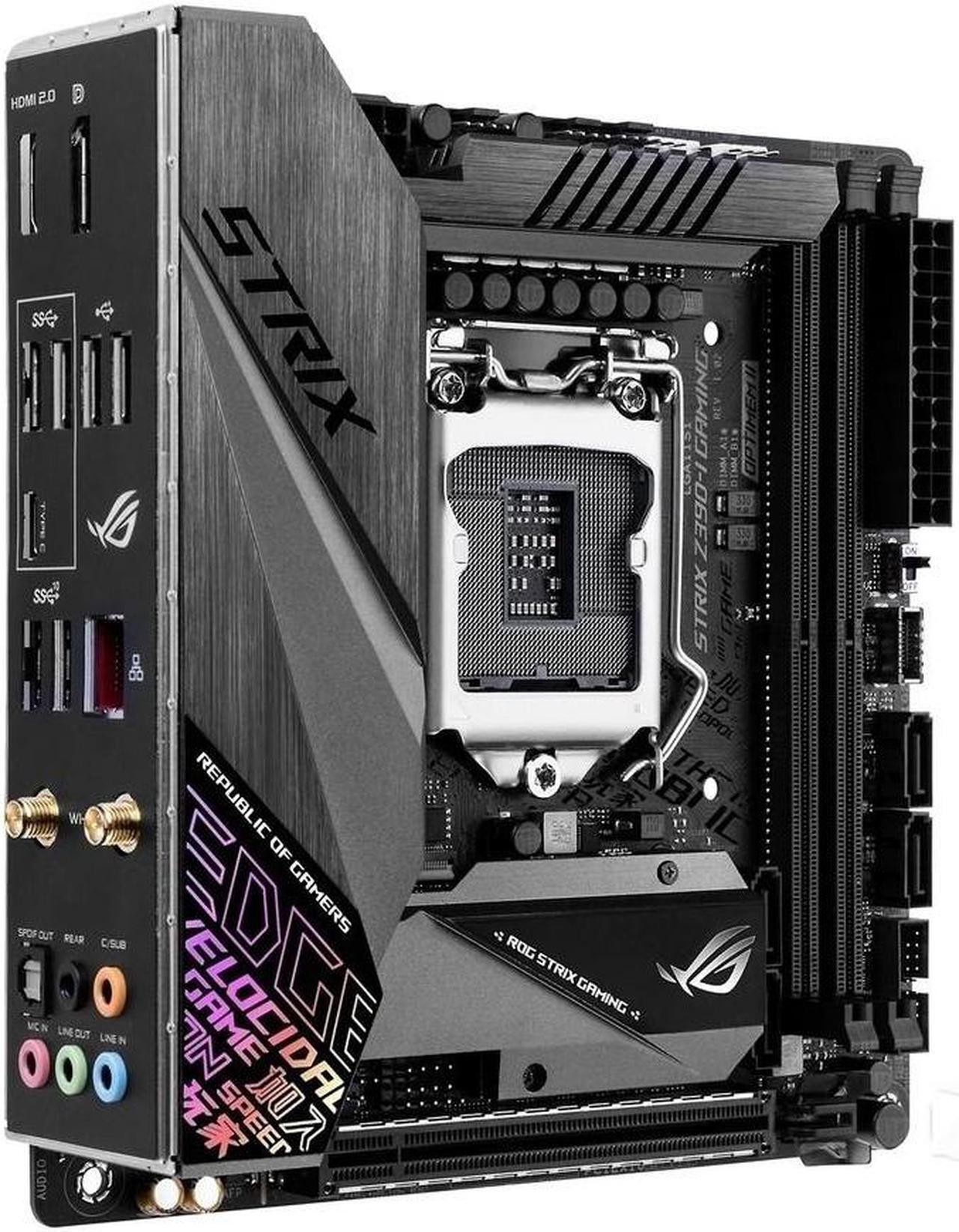 Alt view image 2 of 5 - ASUS ROG STRIX Z390-I GAMING LGA 1151 DDR4 64GB Mini-ITX Motherboard