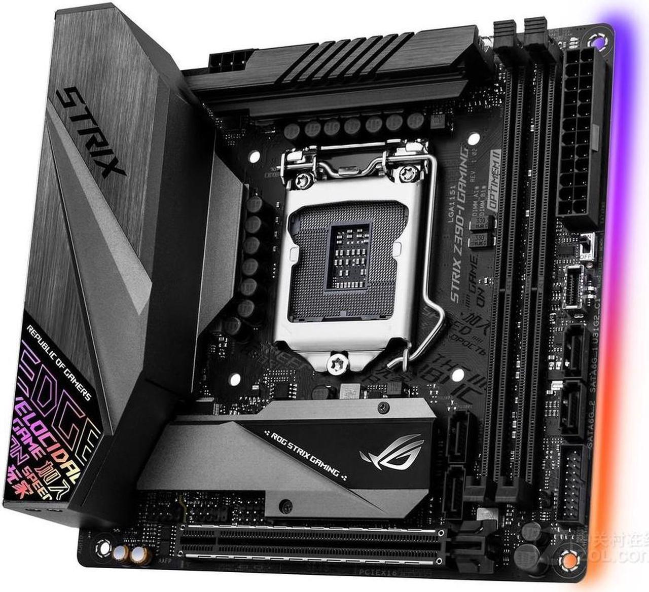 Alt view image 4 of 5 - ASUS ROG STRIX Z390-I GAMING LGA 1151 DDR4 64GB Mini-ITX Motherboard