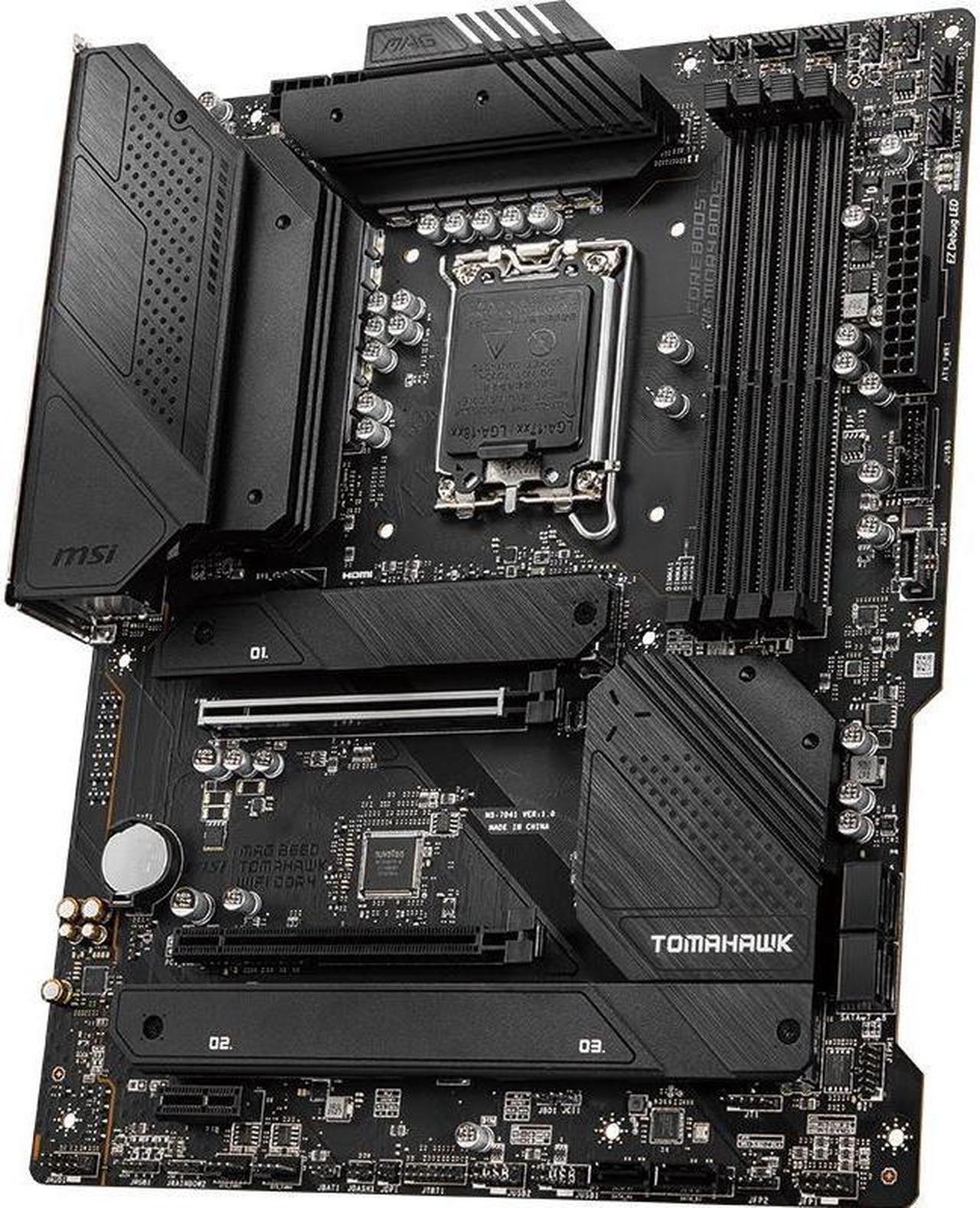 Alt view image 3 of 4 - MSI MAG B660 TOMAHAWK WIFI DDR4 Intel B660 LGA 1700 DDR4 128GB ATX Motherboard
