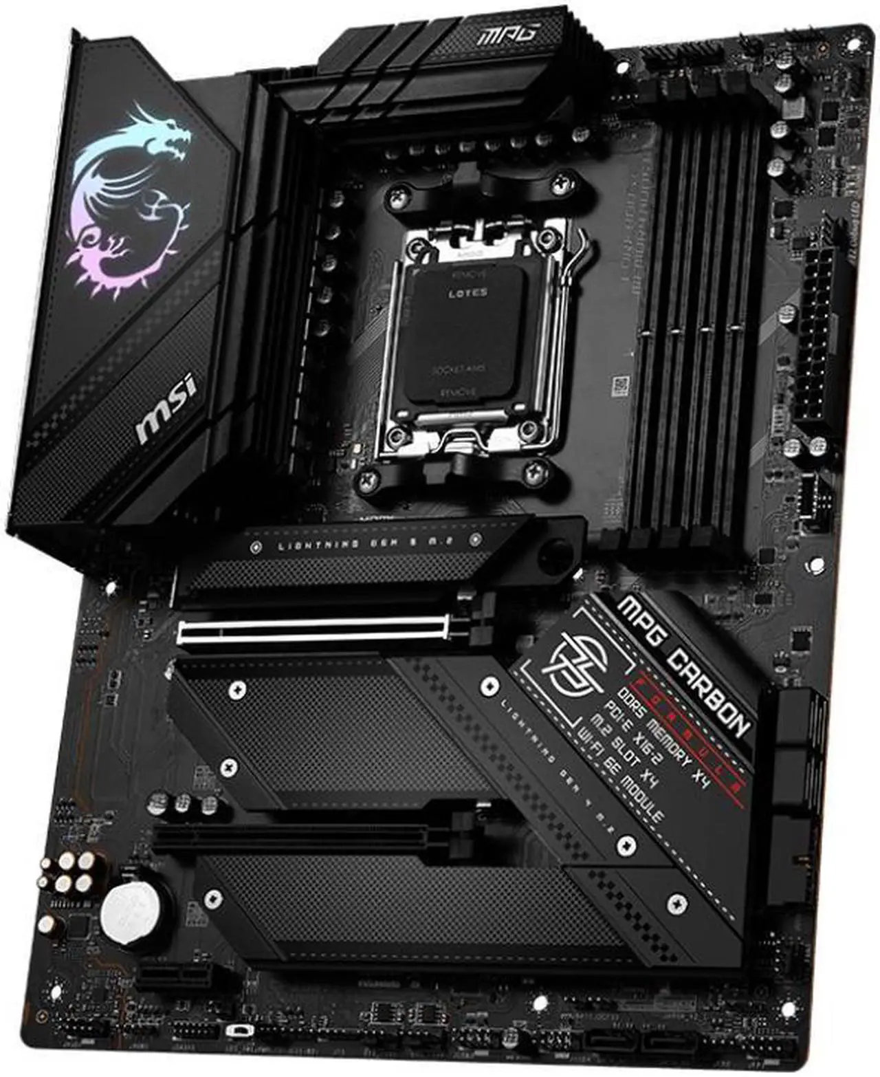 Alt view image 2 of 4 - MSI MPG B650 CARBON WIFI AMD B650 Socket AM5 DDR5 256GB ATX Motherboard