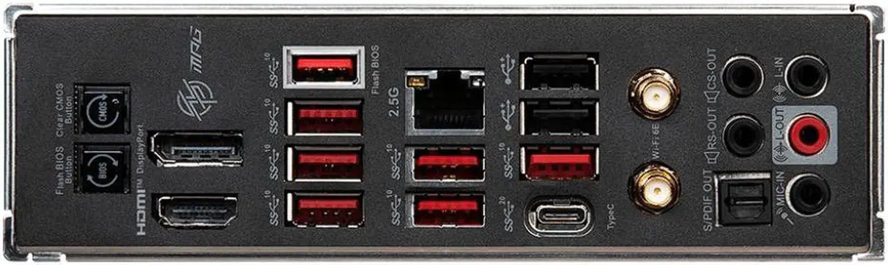 Alt view image 4 of 4 - MSI MPG B650 CARBON WIFI AMD B650 Socket AM5 DDR5 256GB ATX Motherboard