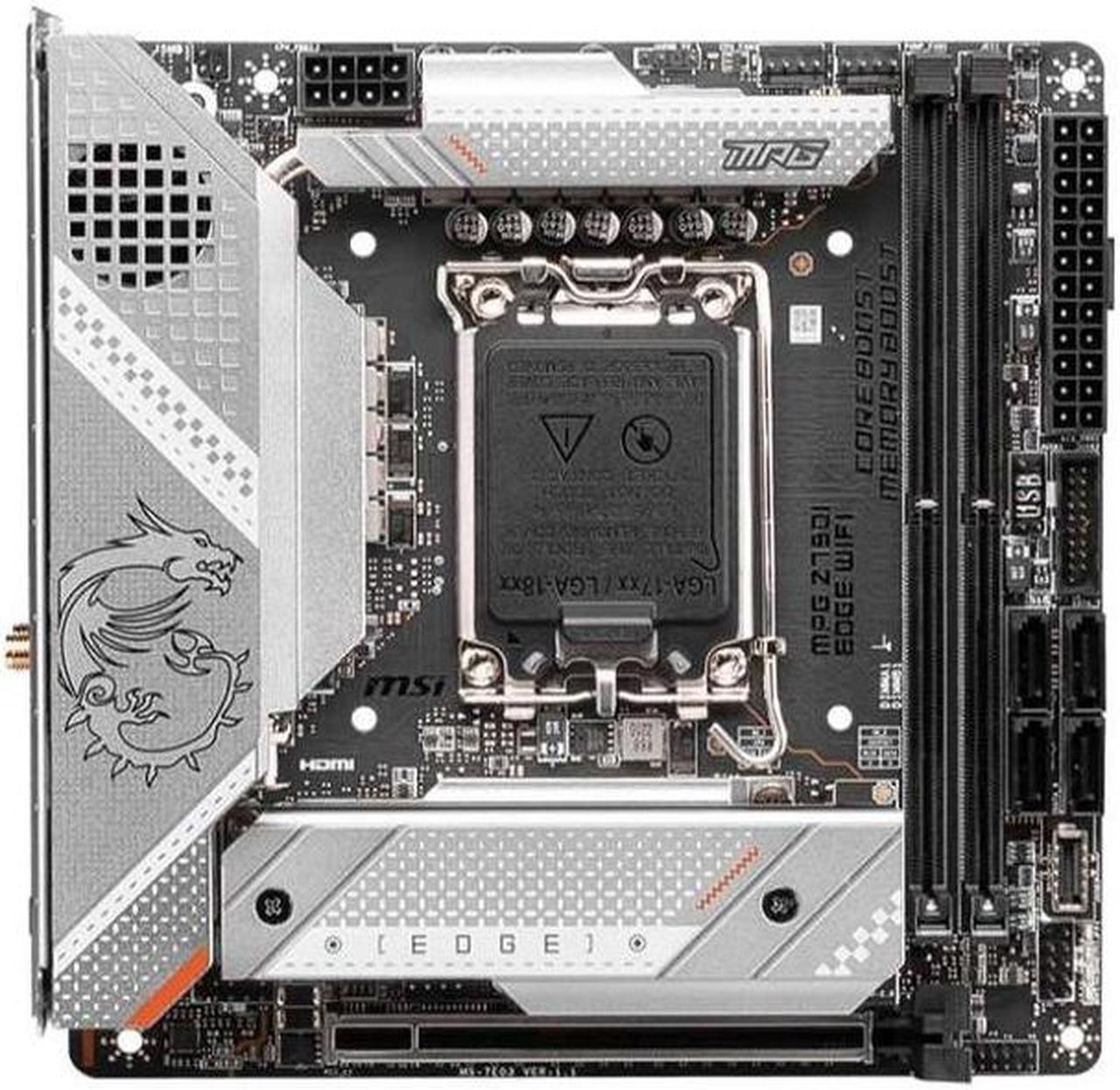 Main image of MSI MPG Z790I EDGE WIFI Intel Z790 LGA 1700 DDR5 128GB Mini-ITX Motherboard