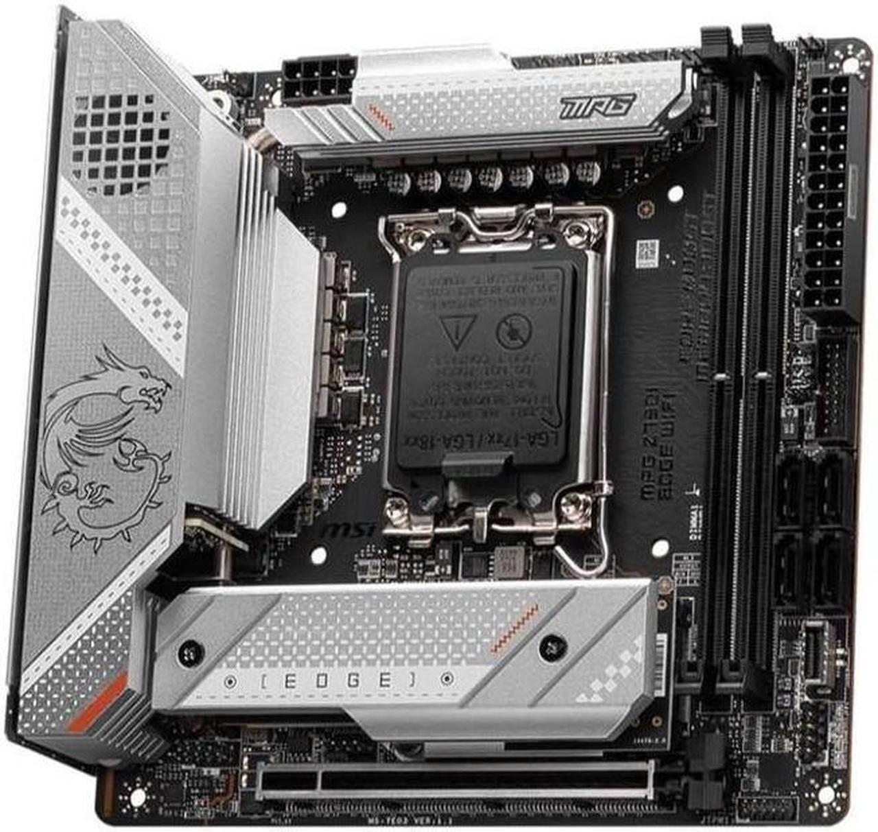 Alt view image 2 of 4 - MSI MPG Z790I EDGE WIFI Intel Z790 LGA 1700 DDR5 128GB Mini-ITX Motherboard