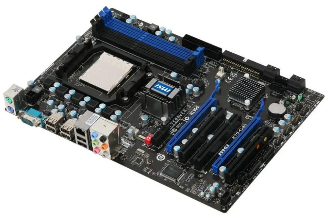 Alt view image 2 of 4 - MSI 870-G45 AMD 770 Socket AM3 DDR3 16GB ATX Motherboard