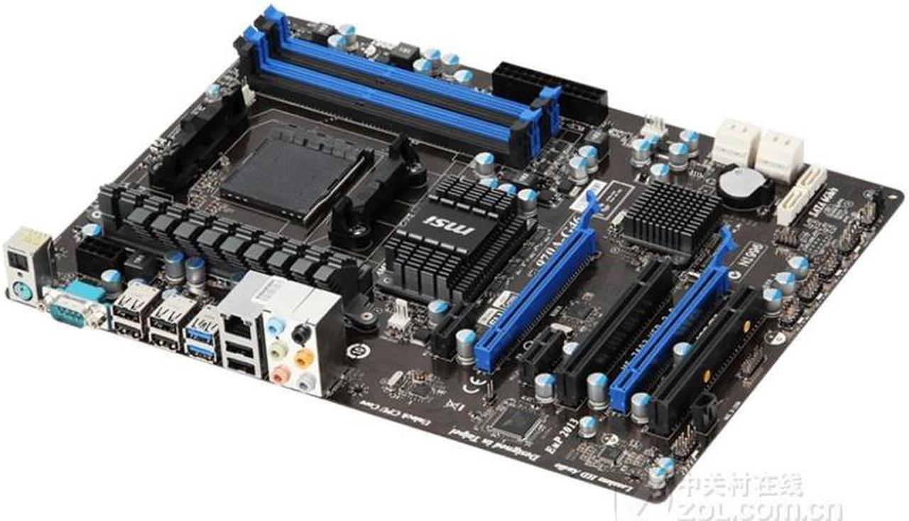 Alt view image 3 of 4 - MSI 970A-G46 AMD 970 Socket AM3/AM3+ DDR3 32GB ATX Motherboard