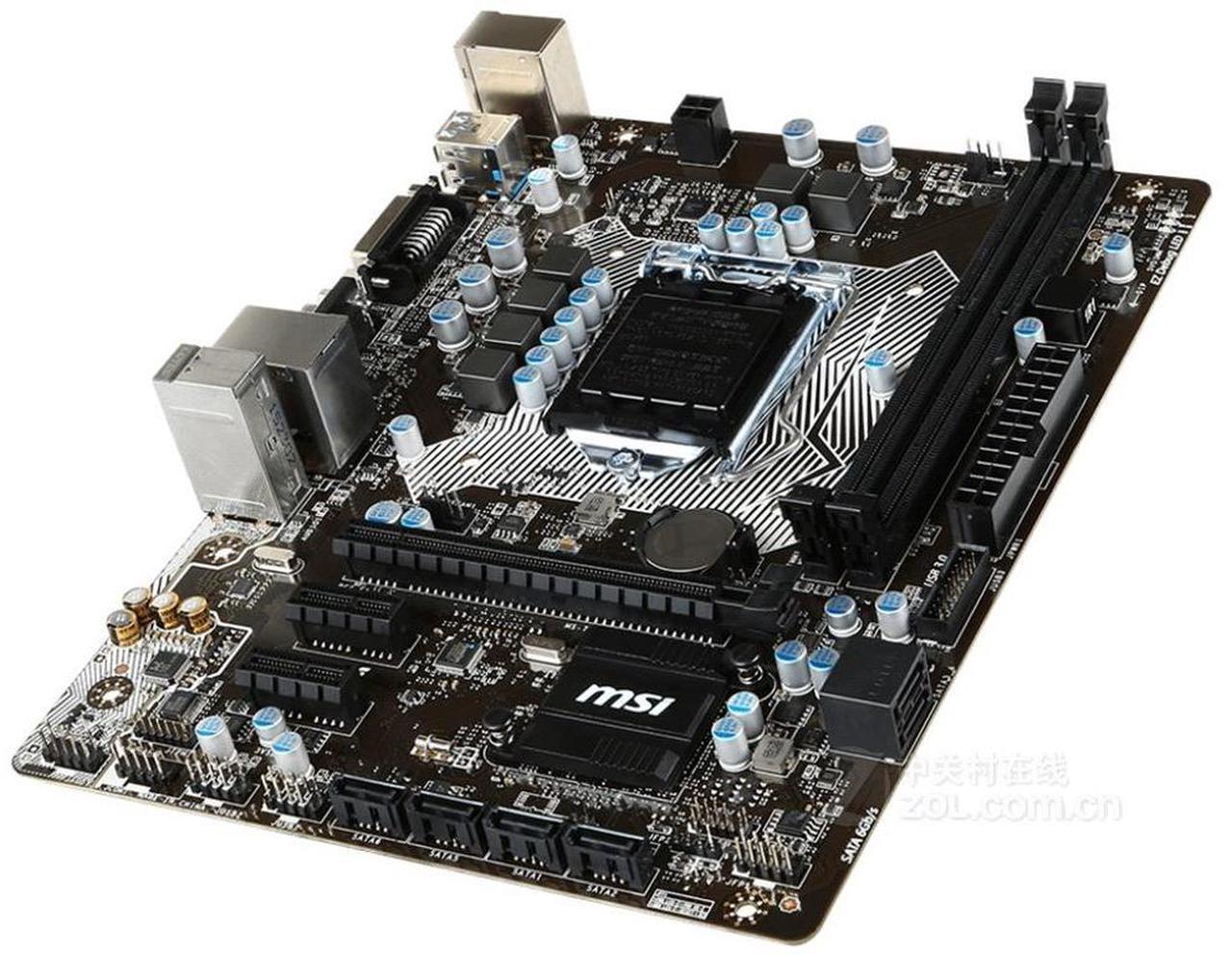Alt view image 2 of 3 - MSI B150M PRO-VD D3 Intel B150 LGA 1151 DDR3 32GB Micro ATX Motherboard