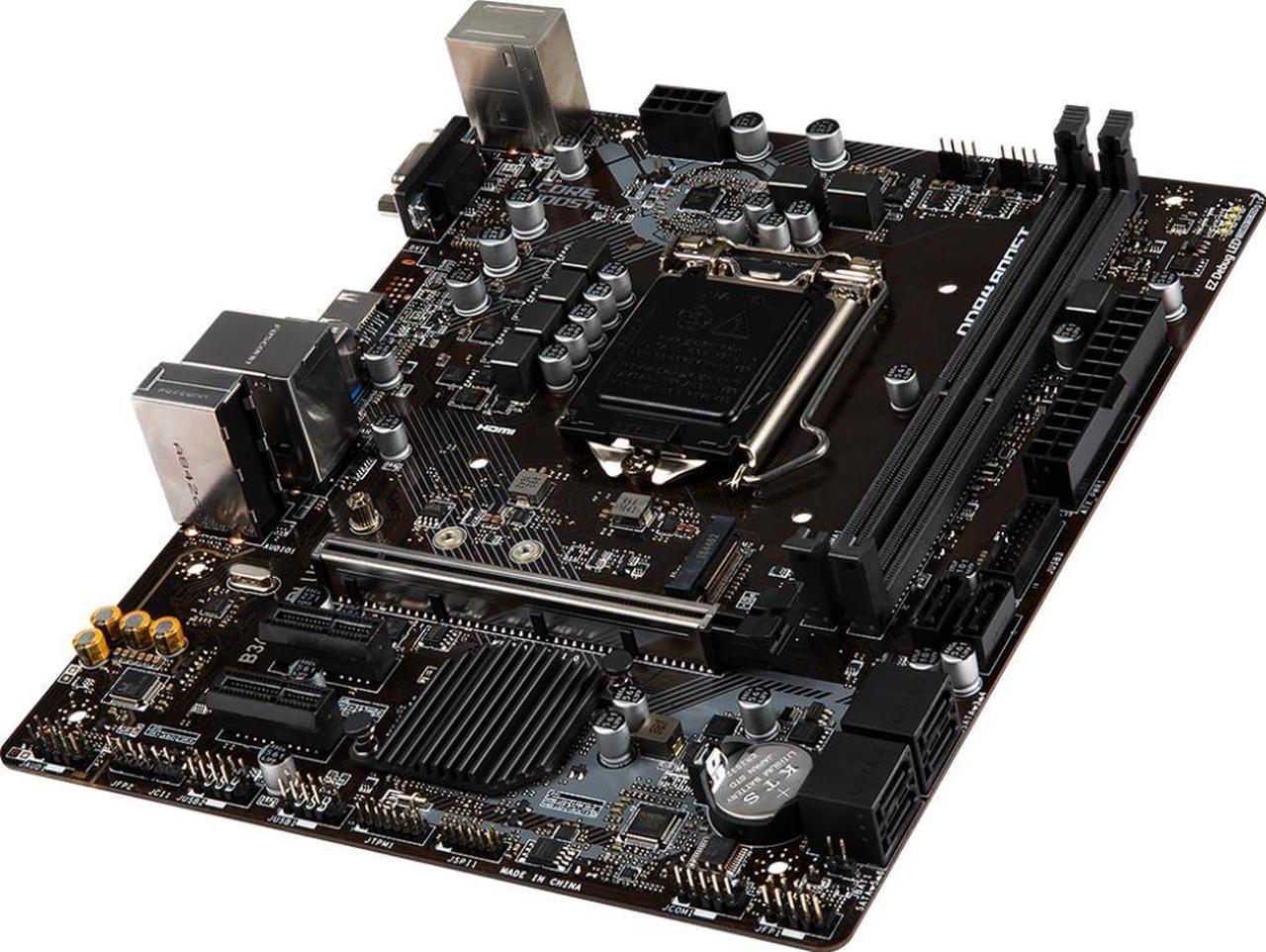 Alt view image 2 of 5 - MSI B365M PLUS Intel B365 LGA 1151 DDR4 32GB Micro ATX Motherboard