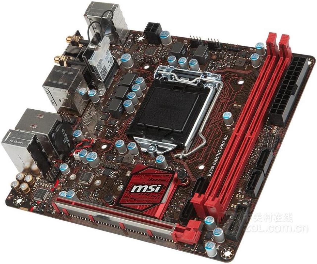 Alt view image 2 of 3 - MSI B250I GAMING PRO AC Intel B250 LGA 1151 DDR4 32GB Mini-ITX Motherboard