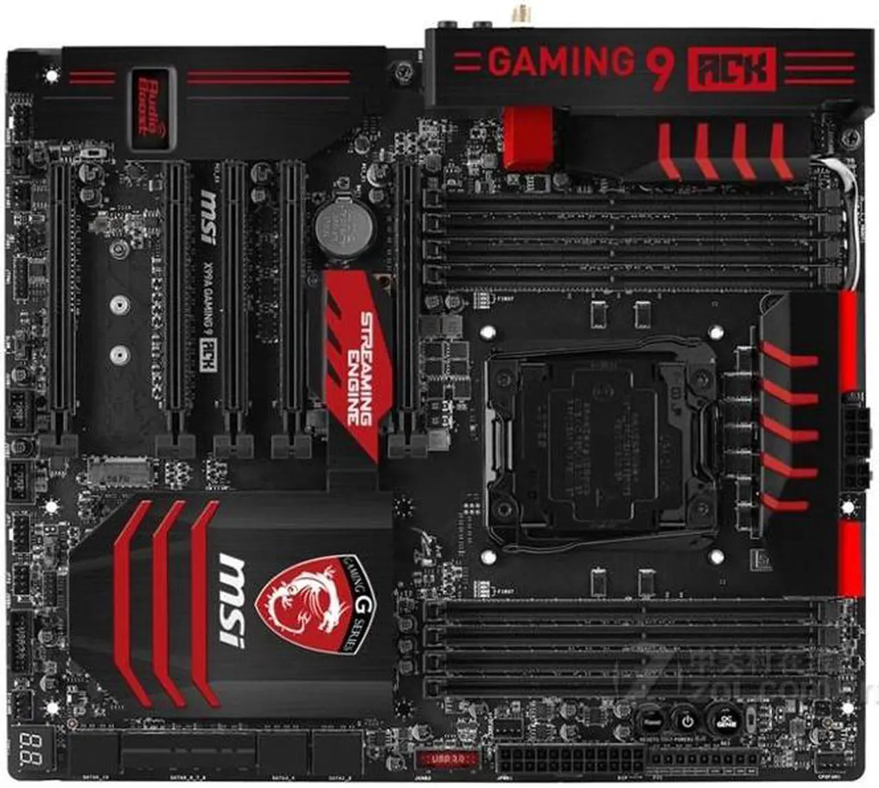 Main image of MSI X99A GAMING 9 ACK Intel X99 LGA 2011-V3 DDR4 128GB E-ATX Motherboard