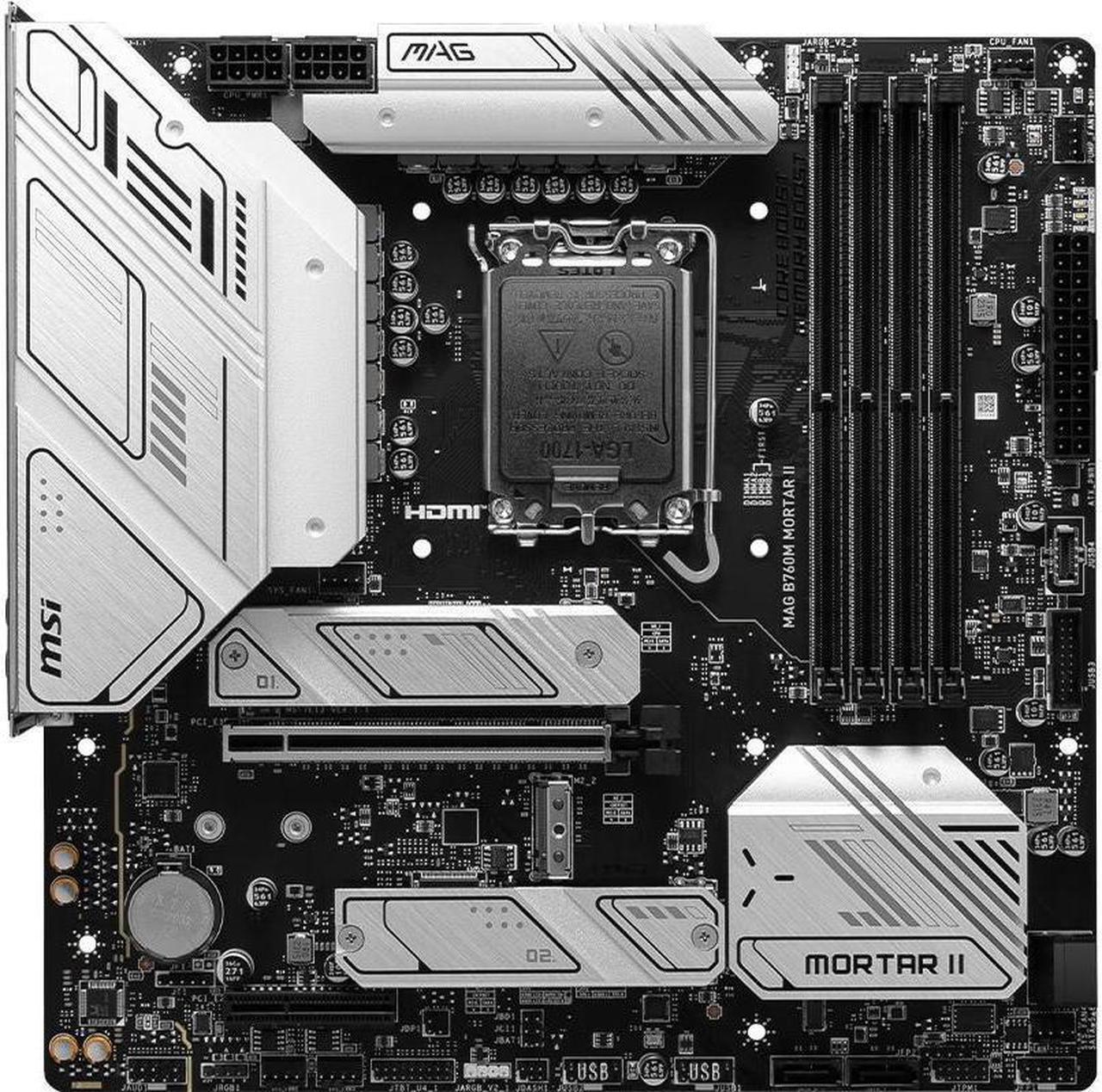 Main image of MSI MAG B760M MORTAR II Intel B760 LGA 1700 DDR5 256GB Micro ATX Motherboard