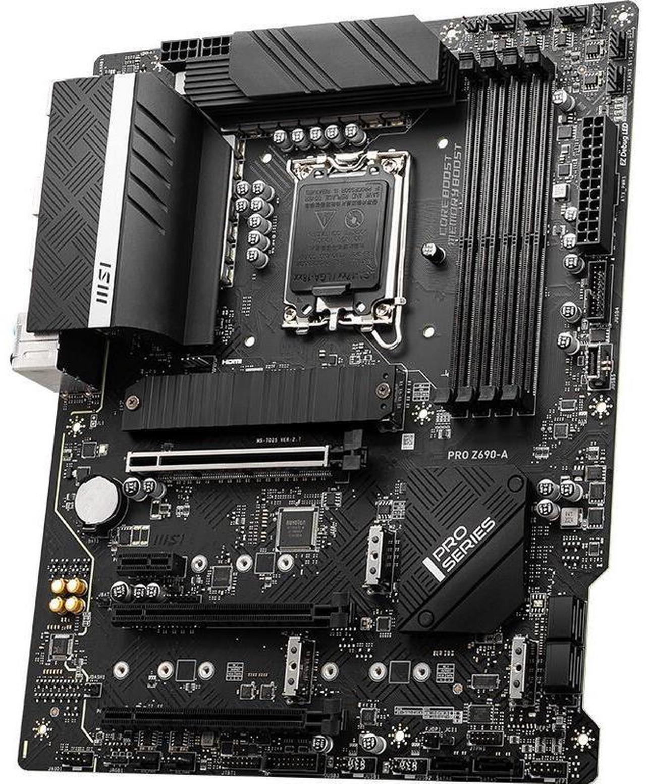 Alt view image 2 of 4 - MSI PRO Z690-A Intel Z690 LGA 1700 DDR5 128GB ATX Motherboard