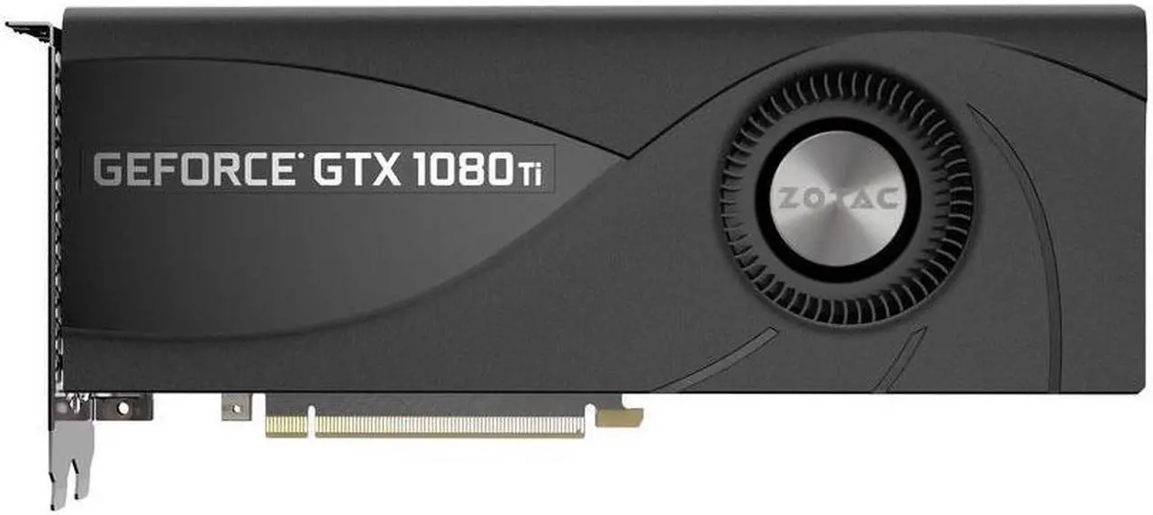 Main image of Zotac Video Card ZT-P10810B-10B GeForce GTX 1080 Ti Blower 11GB GDDR5X 352Bit PCI Express 3xDisplayPort 1.4 /HDMI 2.0b Bulk Pack