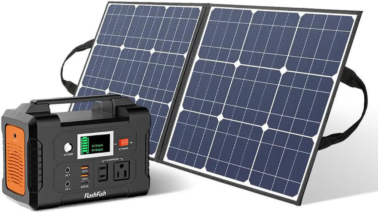 Main image of 200W Portable Power Station,  40800mAh Solar Generator with 50W 18V Portable Solar Panel,  Foldable Solar Charger with 5V USB 18V DC Output