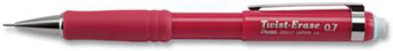 Alt view image 7 of 10 - Pentel Twist-Erase III Mechanical Pencil 0.7 mm Red Barrel QE517B