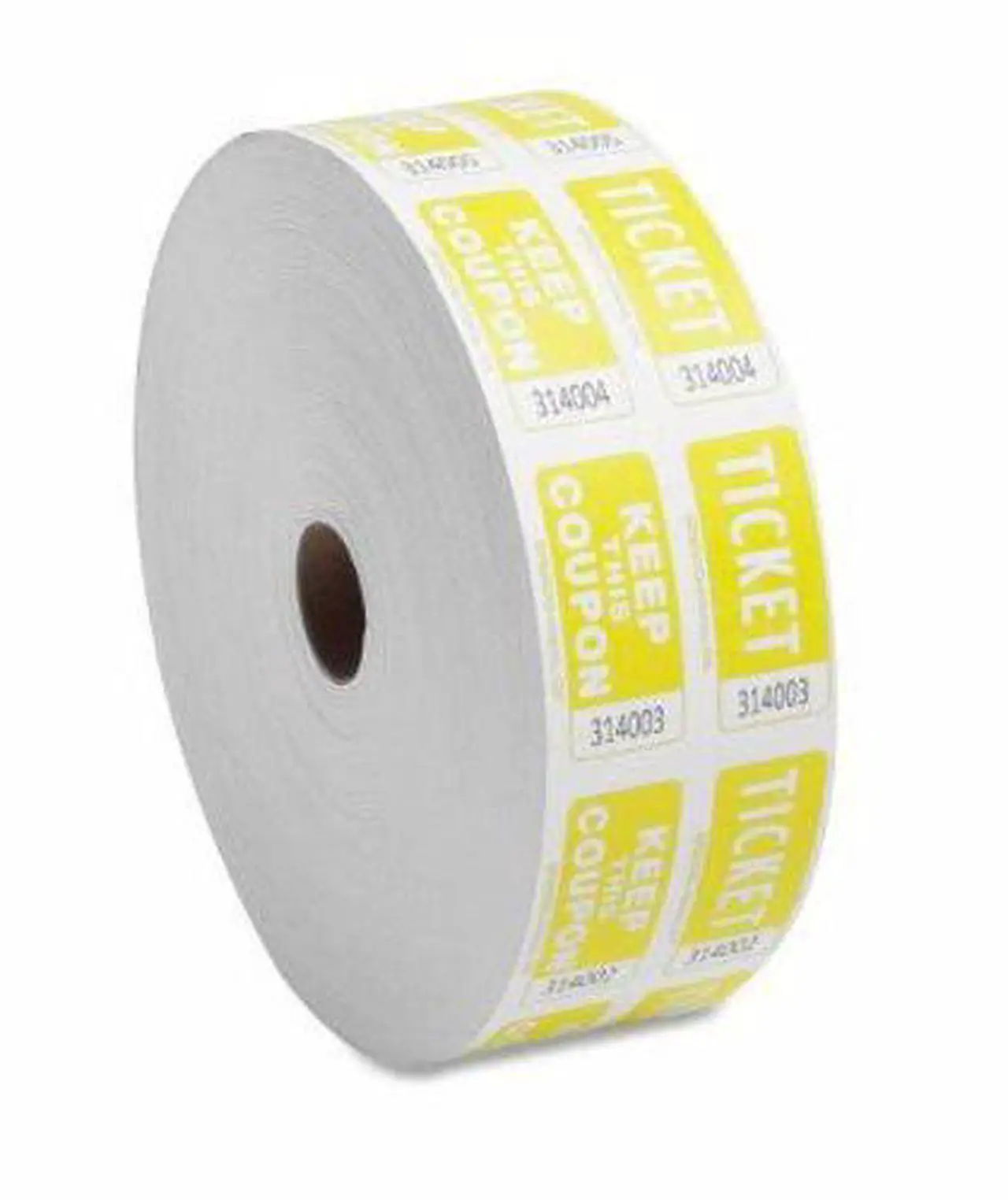 Alt view image 4 of 4 - Sparco Ticket Roll Double w/Coupon 2000/RL Yellow 99270