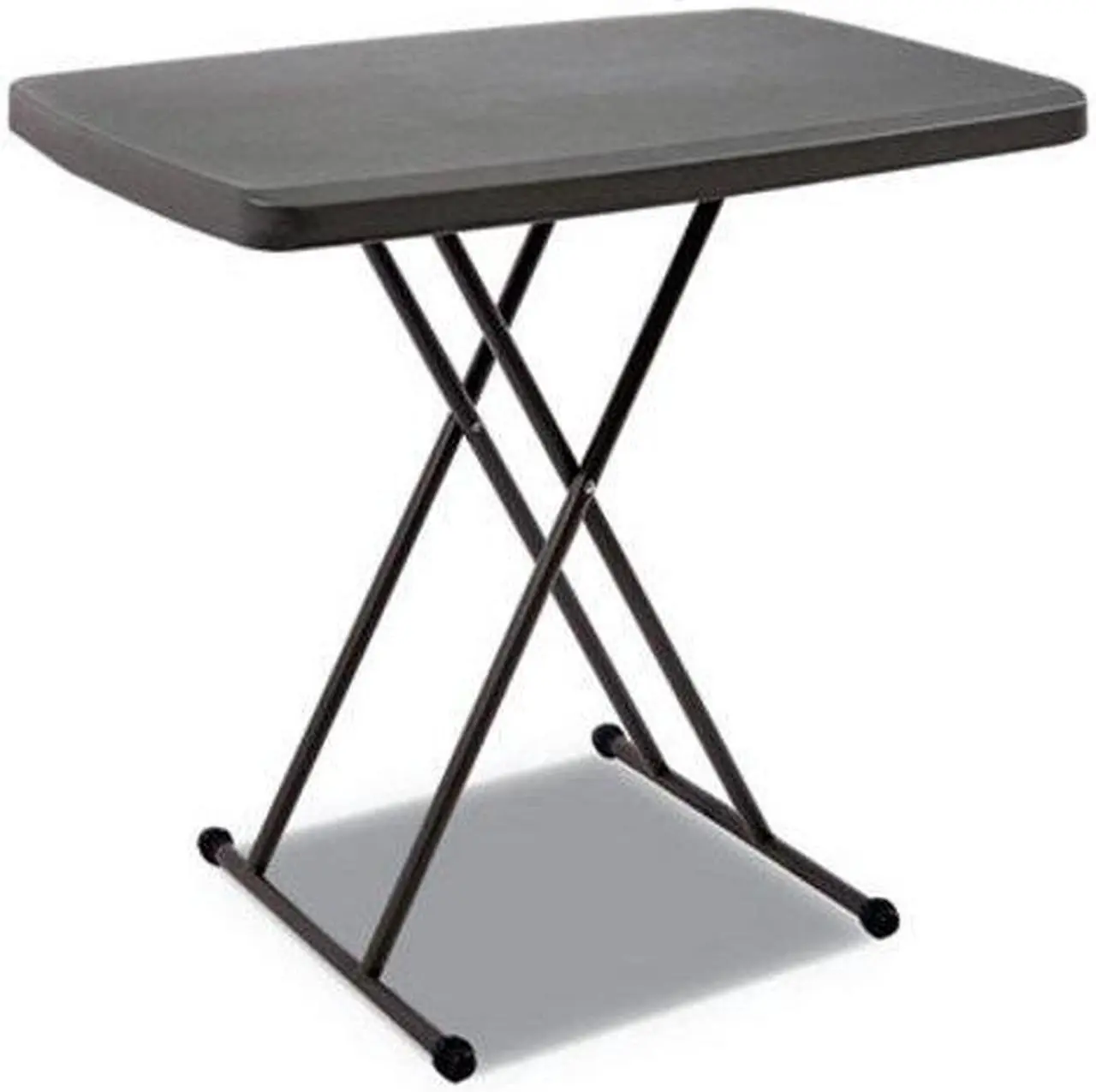 Alt view image 6 of 10 - Iceberg - 65491 - Iceberg IndestrucTable TOO Personal Folding Table - Rectangle Top - X-shaped Base - 30 Table Top
