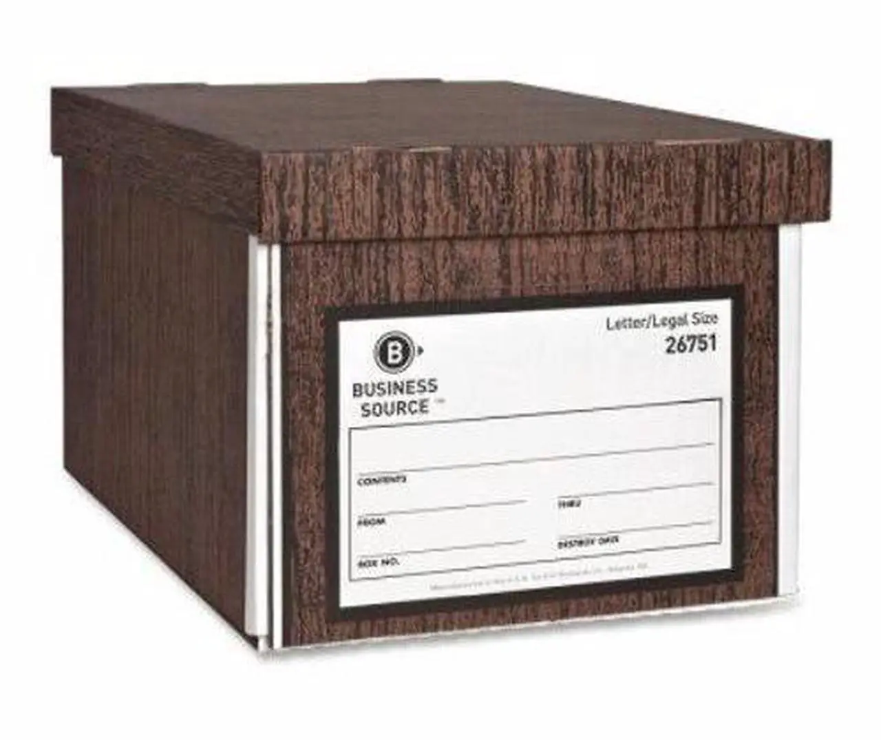Alt view image 5 of 6 - Business Source Storage Boxes w/Lid Ltr/Lgl 650 lb 10"x12"x15" 12/CT WN 26751