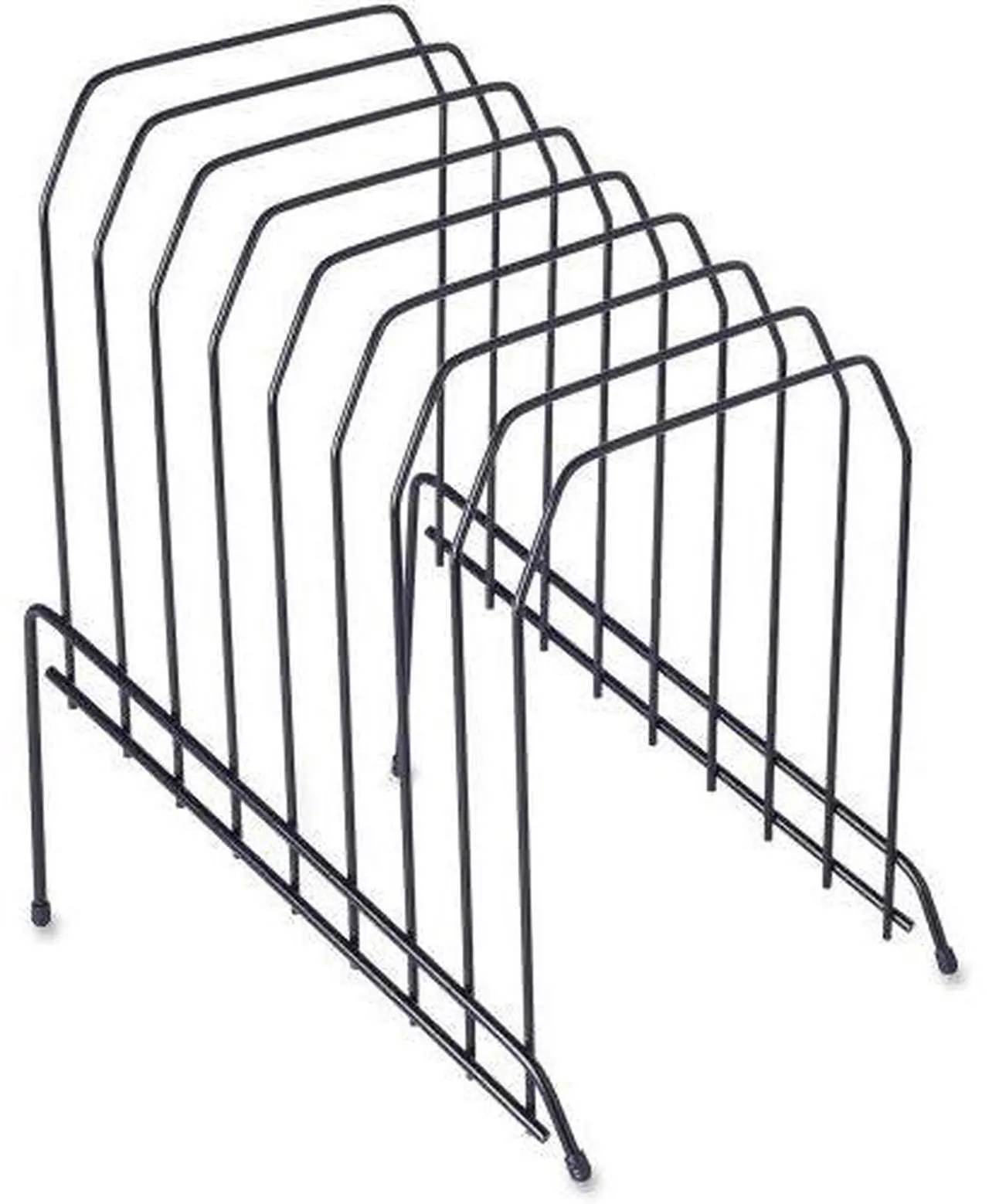Alt view image 3 of 4 - Lorell Wire File Sorter/Holder - 8 Divider(s) - Desktop - Black - Wire - 1Each  LLR80632