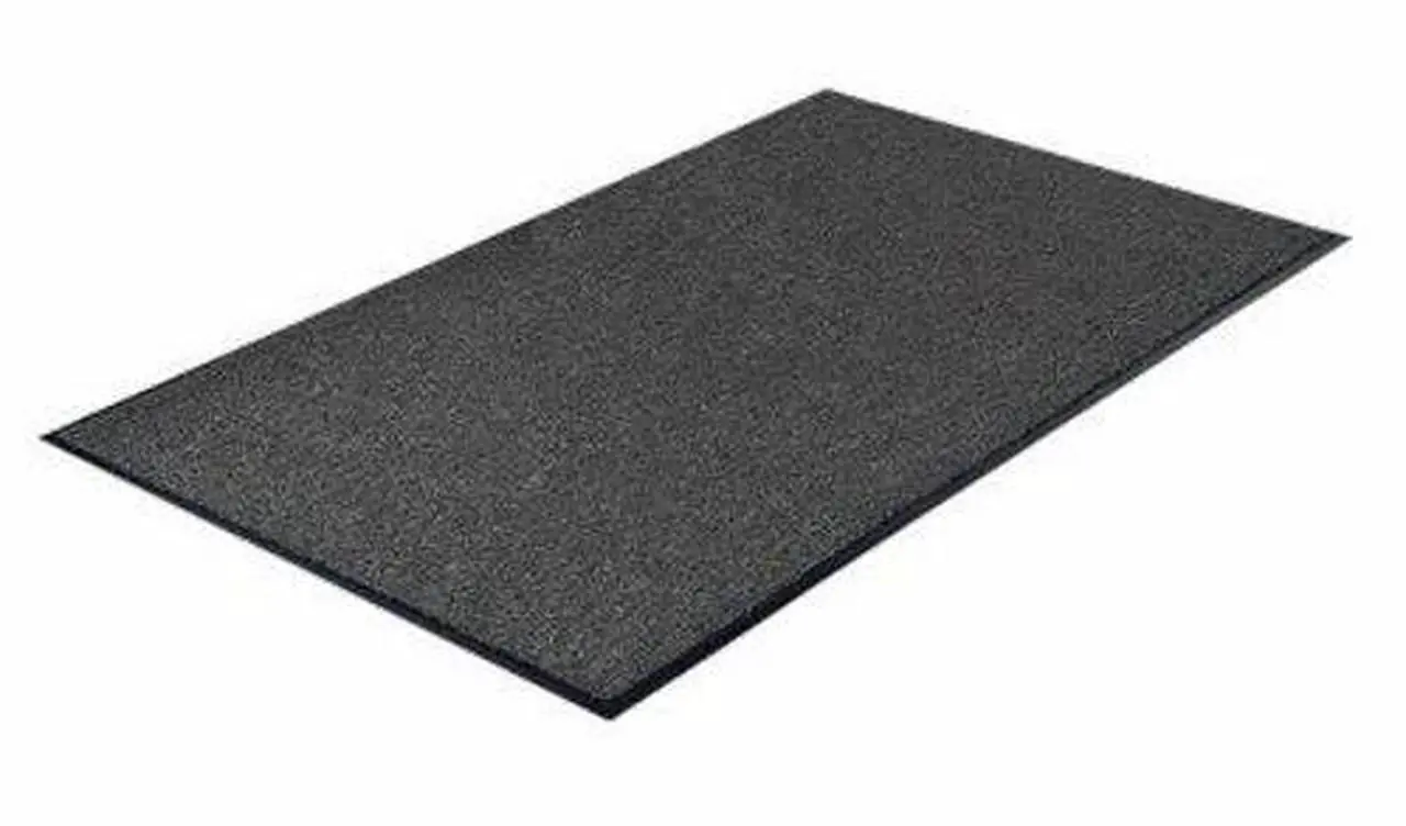 Alt view image 11 of 13 - Genuine Joe Indoor Mat Moisture Absorbent Vinyl Back 4'x6' Charcoal 56462