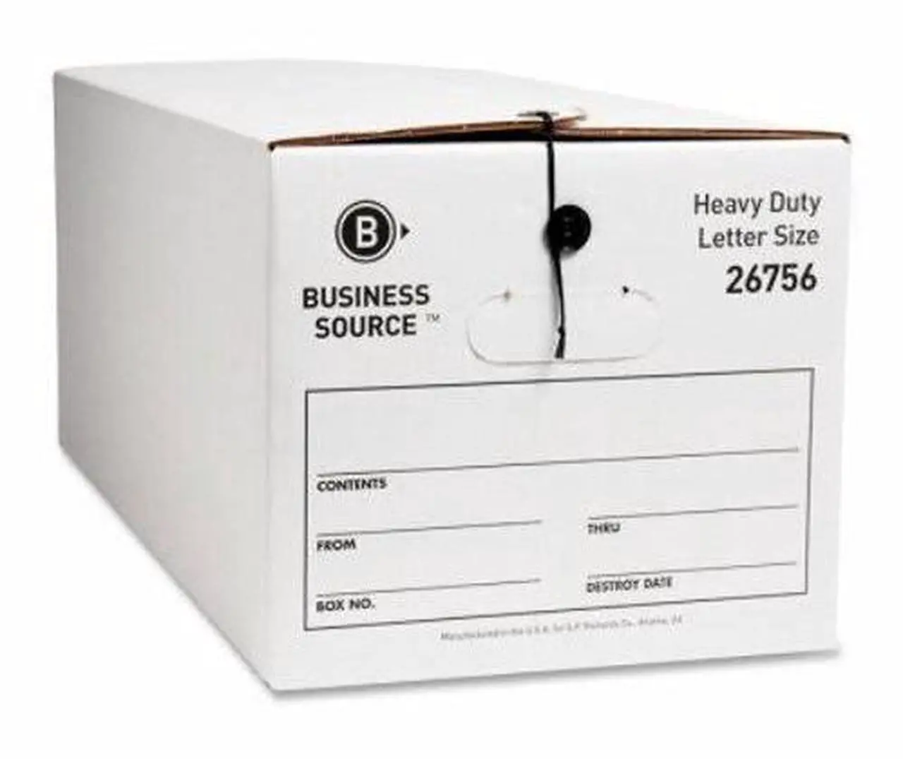 Alt view image 5 of 6 - Business Source Med. Duty Storage Box Ltr 700 lb. 12"x24"x10" 12/CT WE 26756