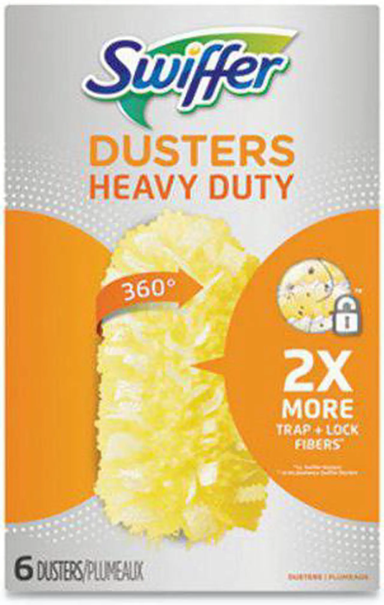 Alt view image 7 of 16 - Swiffer 360 Dusters Refill Dust Lock Fiber Yellow 6/Box 21620BX