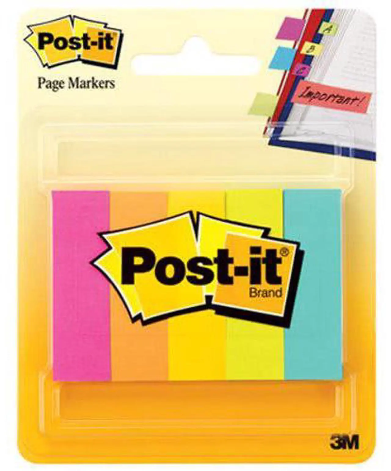 Alt view image 11 of 20 - Post-it Page Flag Markers Assorted Brights 100 Strips/Pad 5 Pads/Pack 6705AN