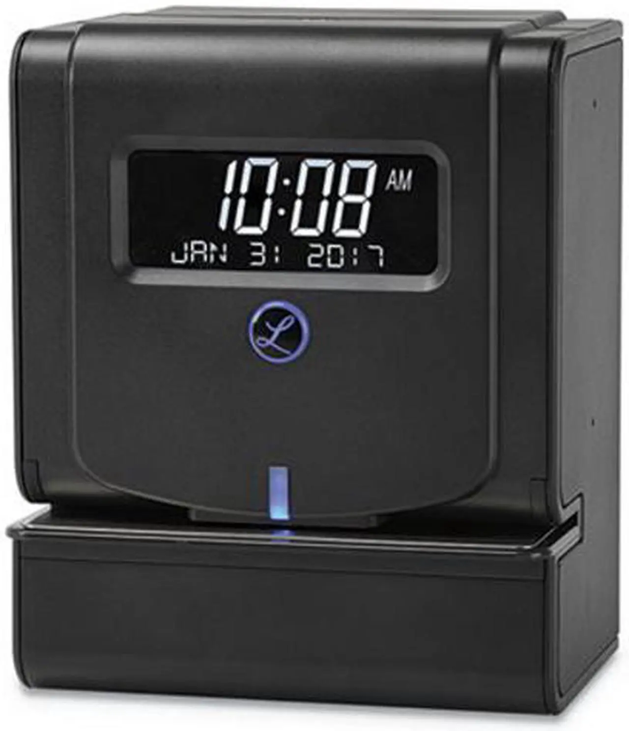 Alt view image 3 of 4 - Lathem Time Clock Thermal Print 6"Wx8"Lx9-3/4"H Black 2100HD
