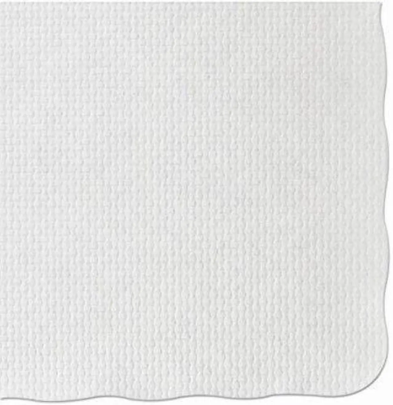 Alt view image 8 of 16 - Hoffmaster PM32052 Knurl Embossed Scalloped Edge Placemats, 9 1/2 x 13 1/2, White, 1000/Carton, 1 Carton