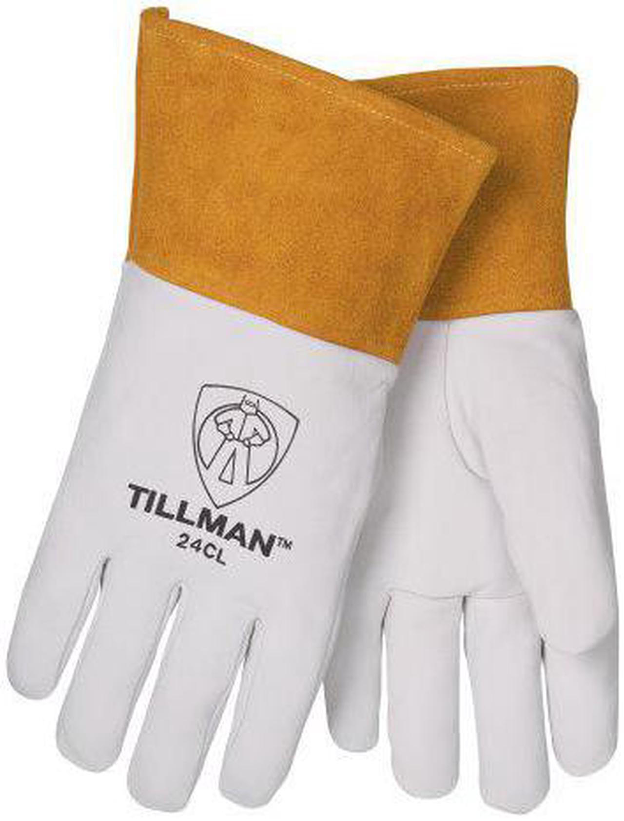 Alt view image 5 of 6 - Tillman 24C Top Grain Kidskin 4" Cuff TIG Welding Gloves, Large