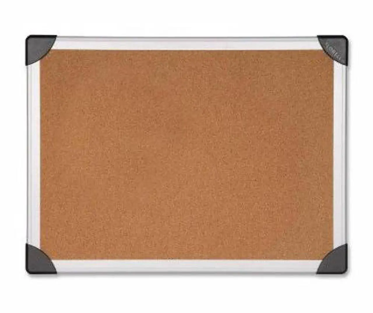 Alt view image 5 of 6 - Lorell Cork Board 3'x2' Aluminum Silver/Brown 19191