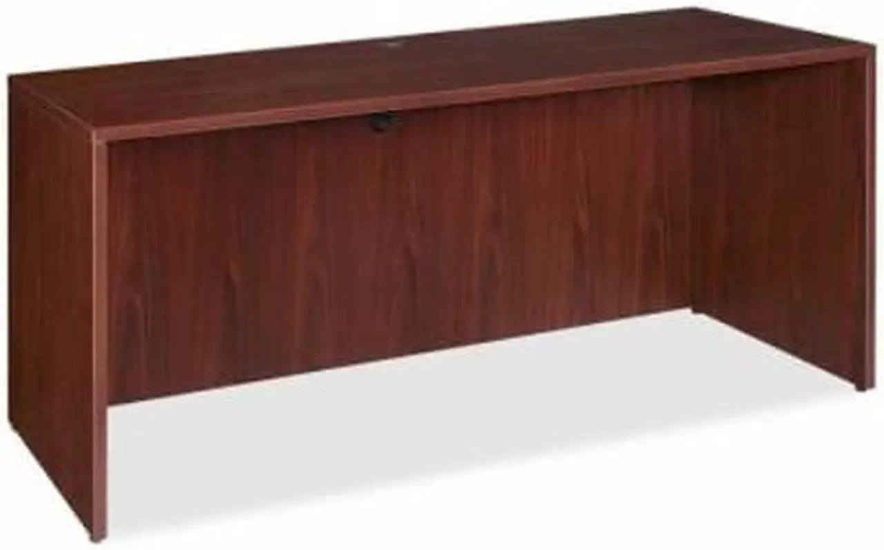Alt view image 5 of 9 - Lorell Credenza Shell 66"x24"x29-1/2" Mahogany 69377