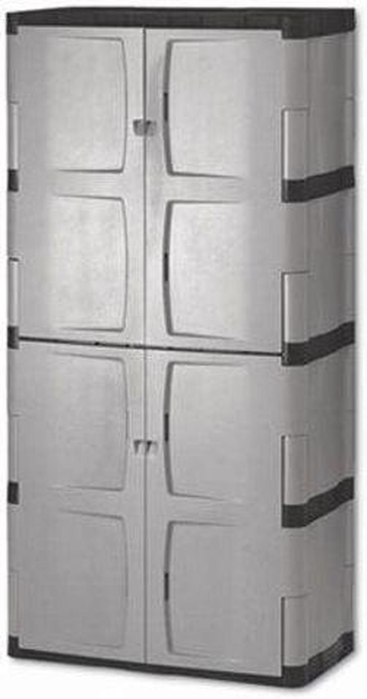 Alt view image 6 of 8 - Rubbermaid Full Double Door 27 Cu.Ft. Garage Cabinet | 3746