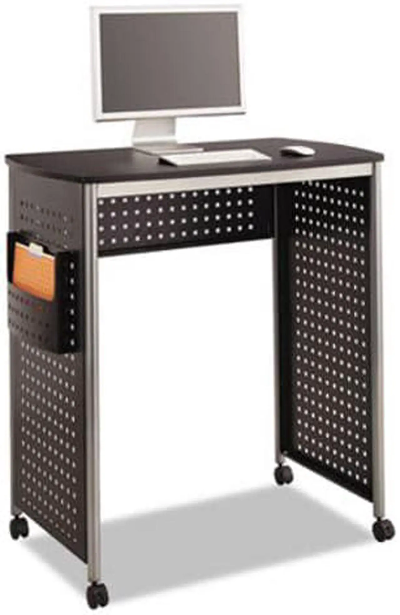 Alt view image 6 of 6 - Scoot Stand-Up Workstation, 39 1/2w X 23 1/4d X 42h, Black