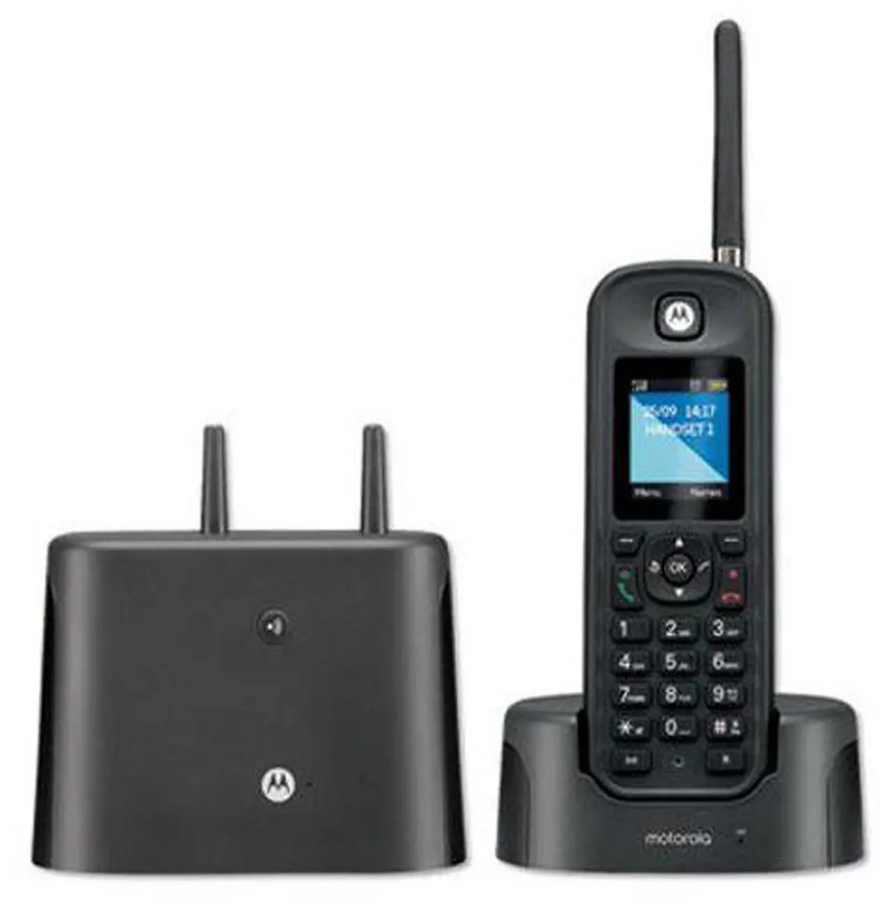 Alt view image 11 of 16 - motorola o211 indoor/outdoor digital cordless phone with answering machine