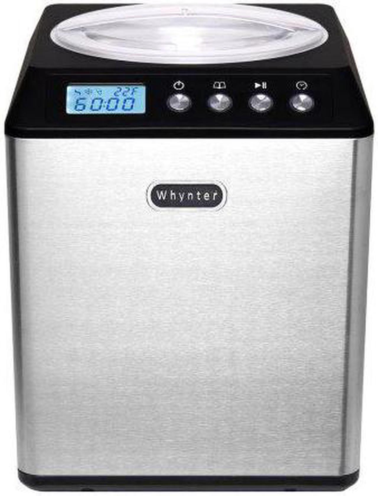 Alt view image 13 of 18 - Whynter 2.1 Quart Upright Ice Cream Maker with Stainless Steel Bowl