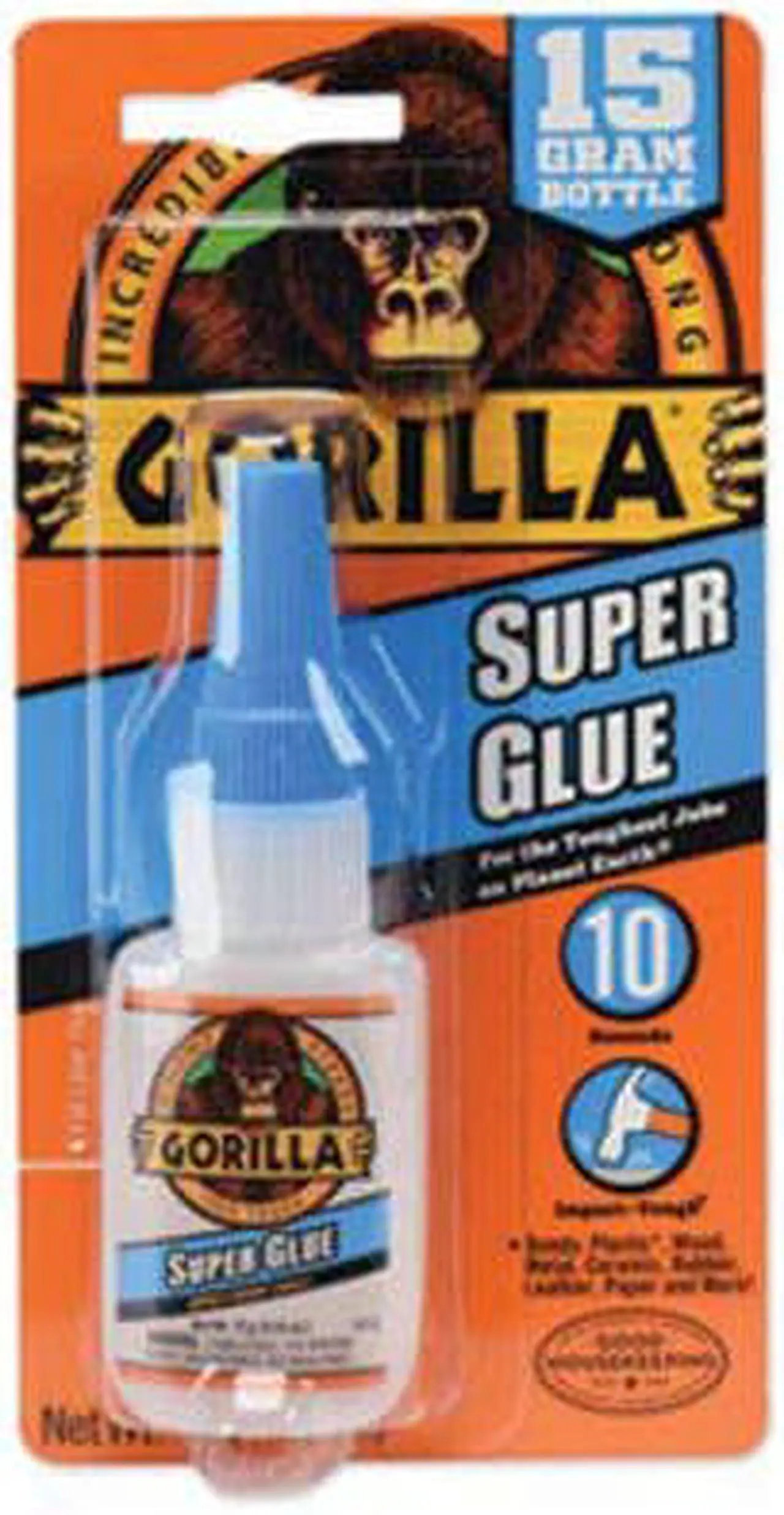 Alt view image 5 of 14 - Gorilla Super Glue 15G Bottle GORILLA PVC CEMENT LLC Super Glue 7805002