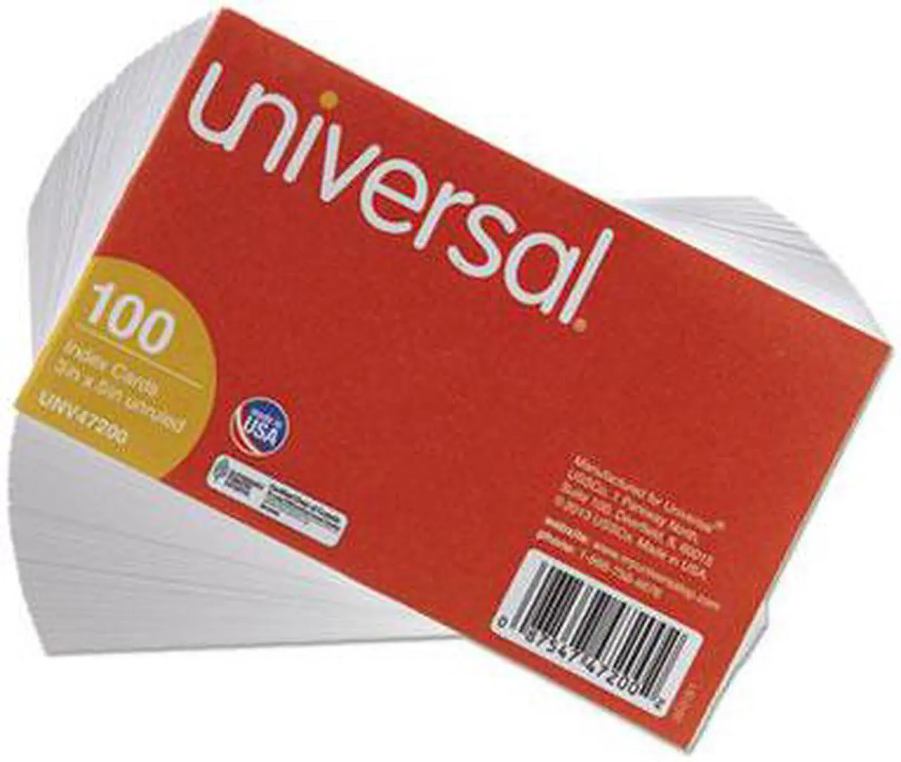Alt view image 6 of 11 - UNIVERSAL Unruled Index Cards 3 x 5 White 100/Pack 47200