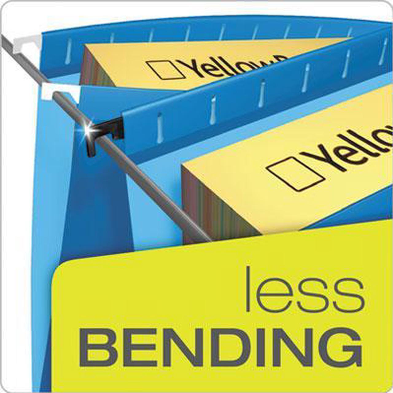 Alt view image 10 of 15 - Esselte Pendaflex / ACCO - 59203 - SureHook Reinforced Hanging Box Files, 3 Exp with Sides, Letter, Blue, 25/Box