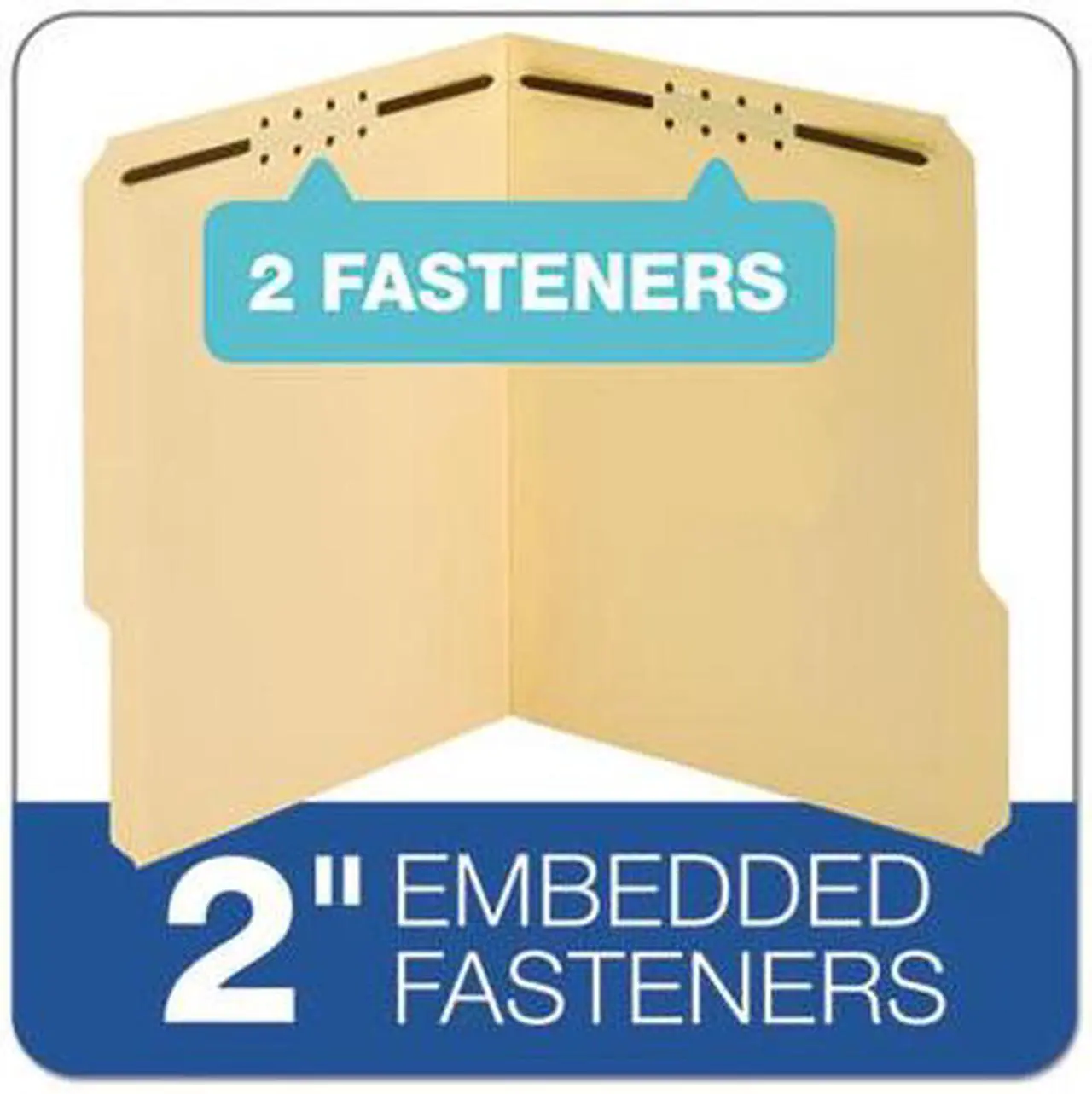 Alt view image 11 of 19 - Pendaflex Top Tab Fastener Folder 1/3 Cut Top Tab Letter 18 Point Manila 50/Box